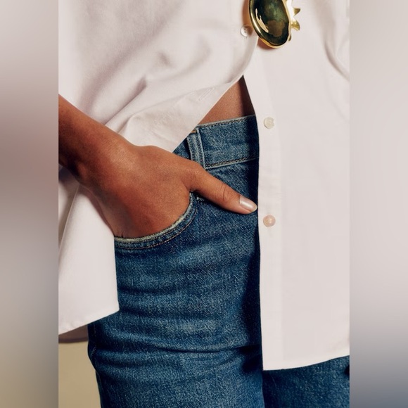 Sezane Max Shirt in Casual White - Picture 4 of 7